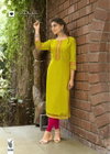 Aarvi By Kadlee Viscose Weaving Designer Kurtis Suppliers In India